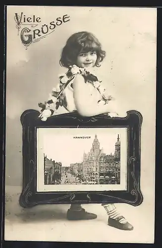 AK Hannover, Georgstrasse mit Passage