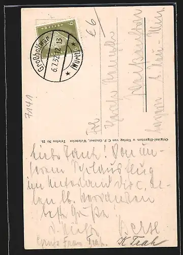 AK Wunnenstein, Turm mit Fahne