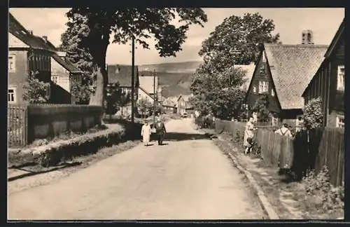 AK Lichtenhain / Thür. Wald, Dorfstrasse