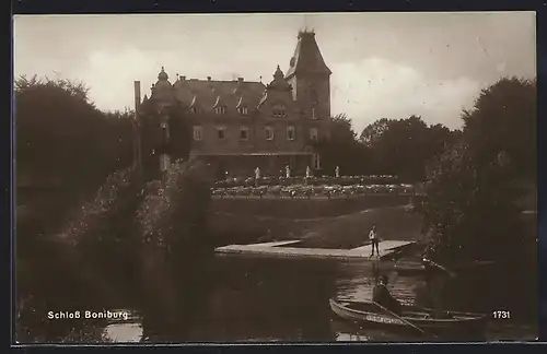 AK Münster i. W., Boniburg, Blick zum Schloss