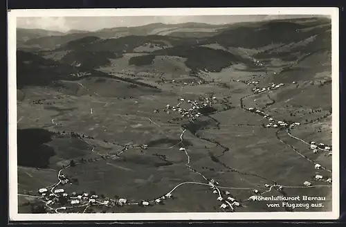 AK Bernau, Fliegeraufnahme des Ortes