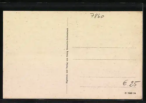 Künstler-AK Schlechtbach, Gasthaus und Pension zum Auerhahn, Bes. Georg Brutschin