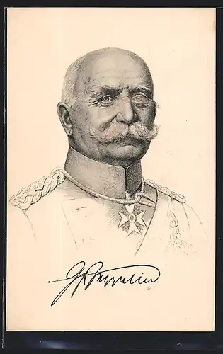 AK Porträt des Grafen Zeppelin