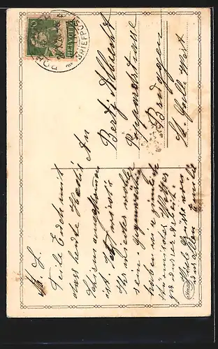 AK Paar auf Hochzeitsreise im Segelboot