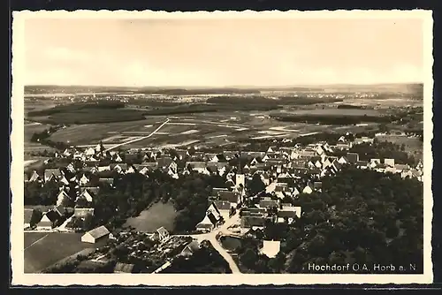 AK Hochdorf / Nagold, Totalansicht, Fliegeraufnahme