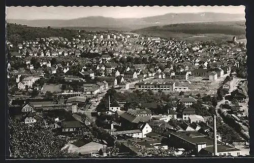 AK Plochingen, Gesamtansicht aus der Vogelschau