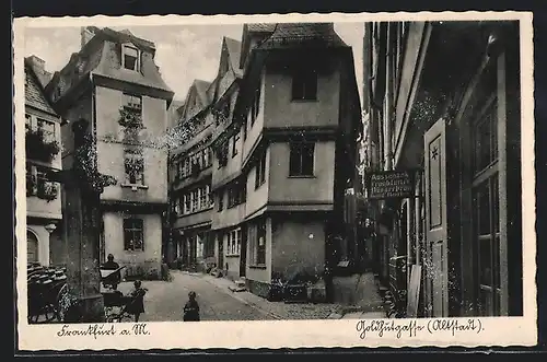 AK Alt-Frankfurt, Goldhutgasse in der Altstadt