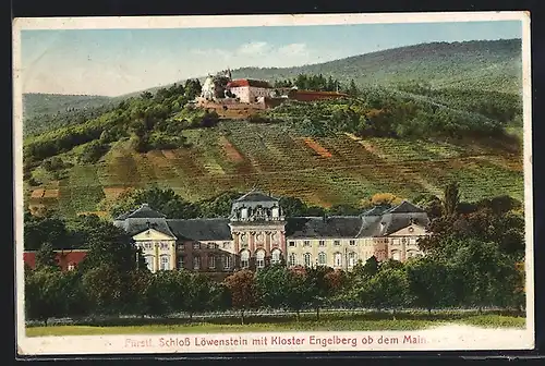 AK Löwenstein, Fürstl. Schloss Löwenstein mit Kloster Engelberg ob dem Main