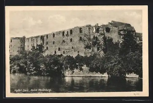 AK Halle /Saale, Ruine Moritzburg