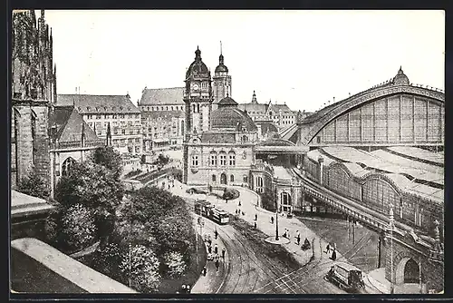 AK Köln a. Rh., Partie am Hauptbahnhof