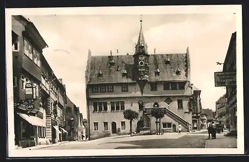 AK Ochsenfurt am Main, auf dem Platz vor dem Rathaus