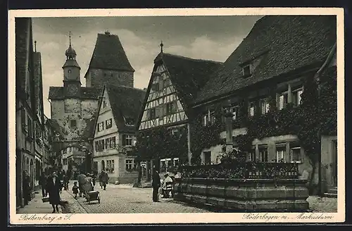AK Rothenburg o. Tauber, Röderbogen mit Markusturm