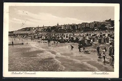 AK Zinnowitz, Strandleben aus dem Ostseebad