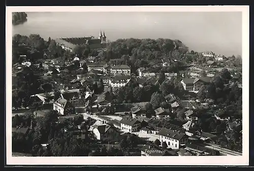 AK Tegernsee, Ortsansicht aus der Vogelschau
