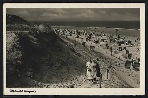 AK Langeoog, Strand mit Dünen