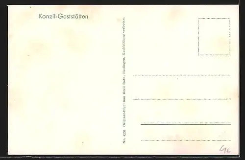 AK Konstanz a. B., Hafenpartie mit Bergpanorama