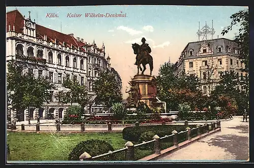 AK Köln-Neustadt, Kaiser Wilhelm-Denkmal am Kaiser-Wilhelm-Ring