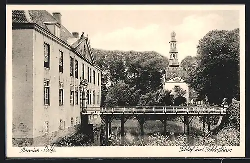 AK Dornum / Ostfriesland, Schloss und Schlossturm