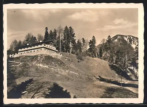 AK Urfeld am Walchensee, Baldur v. Schirach Jugendherberge, Blick zum Jochberg