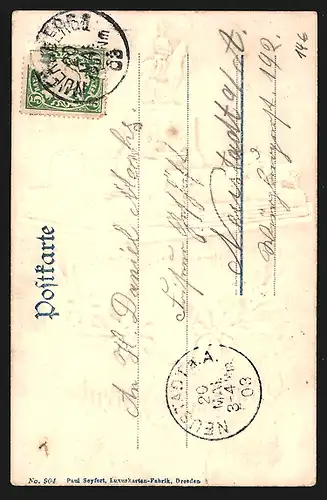 Lithographie Nürnberg, Prinzregenten-Denkmal, Wappen