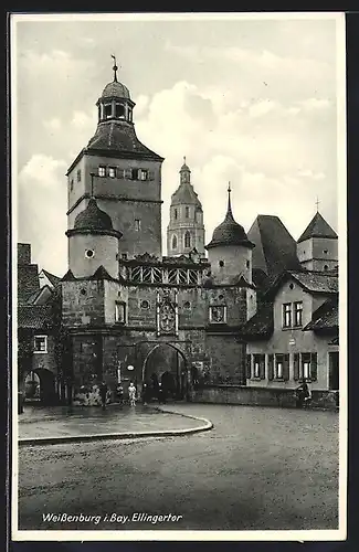 AK Weissenburg i. Bay., Partie am Ellingertor