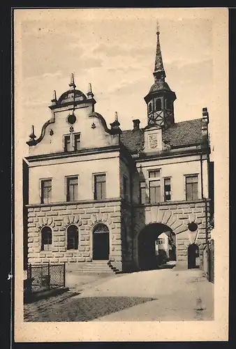 AK Nkt.-Schnaittach, Partie am Rathaus