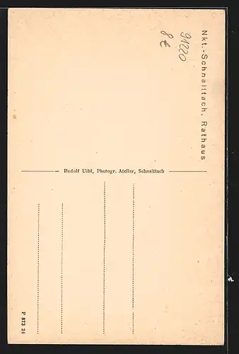 AK Nkt.-Schnaittach, Partie am Rathaus