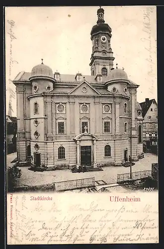 AK Uffenheim, Stadtkirche, Teilansicht