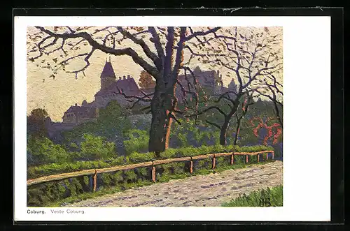 Künstler-AK Coburg, Veste Coburg
