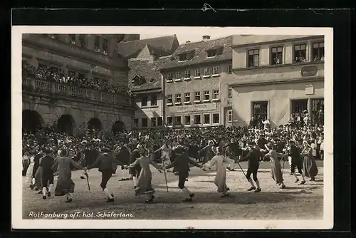 AK Rothenburg o. T., Historischer Schäfertanz