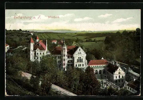 AK Rothenburg, Blick auf das Wildbad