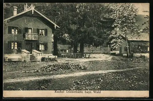 AK Sankt Oswald-Riedlhütte, Rachel-Diensthütte im bayr. Wald