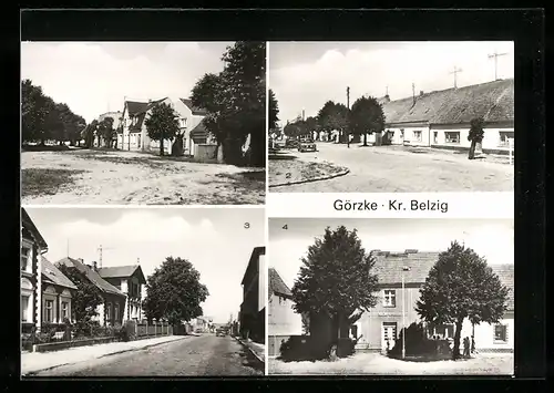AK Görzke /Kr. Belzig, Rat der Gemeinde, Breite Strasse, Chausseestrasse