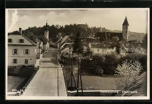 AK Radkersburg, Ortspartie mit breiter Strasse