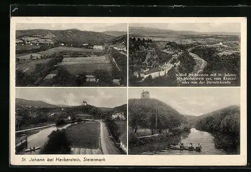 AK St. Johann bei Herberstein, Schloss Herberstein ges. vom Kranzel