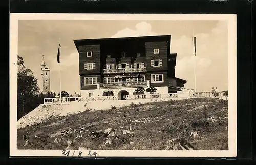 AK Bürgeralpe, Blick auf Berghotel