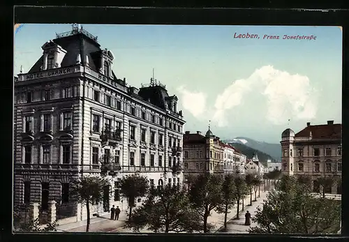 AK Leoben, Blick in die Franz Josefstrasse