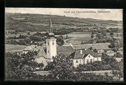 AK Dechantskirchen, Blick zur Kirche