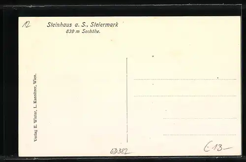 AK Steinhaus a. S., Blick auf den Ort