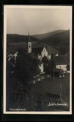 AK Spital /Semmering, Teilansicht aus der Vogelschau