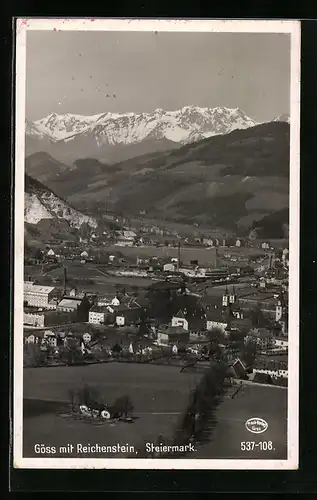 AK Göss, Ortsansicht mit Reichenstein