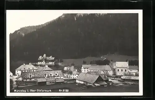 AK Mürzsteg, Panorama des Ortes