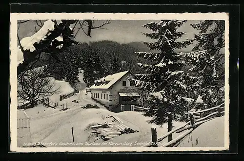 AK Mürzzuschlag, Leopold Taberhofers Gasthaus zum Touristen