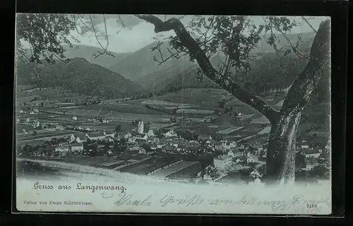 AK Langenwang, Totalansicht des Ortes