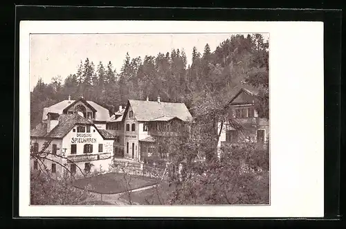 AK Bad Aussee, Erholungsheim, Drechslerei und Spielwaren