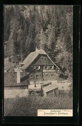 AK Mürzsteg, Niederalpl Gamsjäger's Gasthaus