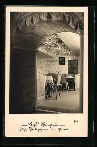 AK Graz, Gasthaus Weinstube Herzl in der Prokopigasse 12