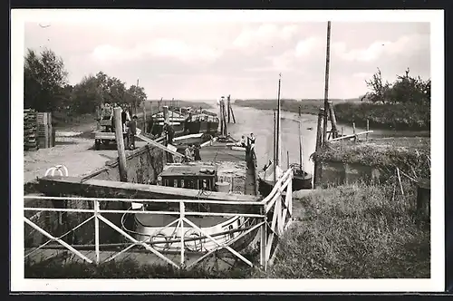 AK Neuenschleuse, Neuenschleuse-Obsthafen /Am Alten Lande