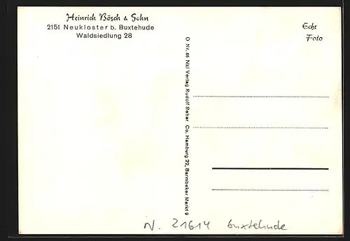 AK Neukloster b. Buxtehude, Gasthaus Raststätte Heinrich Bösch & Sohn, Innenansicht
