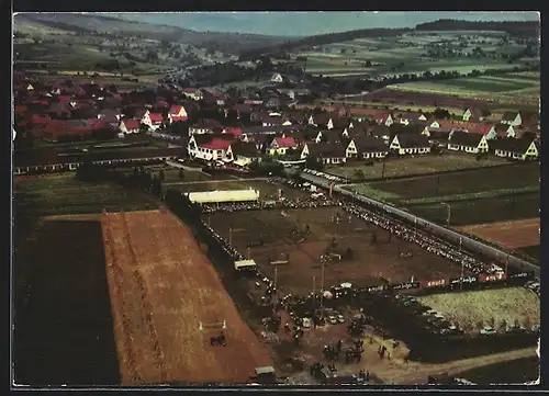 AK Elfershausen /Ufr., Gästehaus Ullrich mit Sportgelände